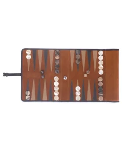Hector Saxe Paris Reiseaccessoires|Edles Handwerk|Reise-Backgammon Victor aus Leder