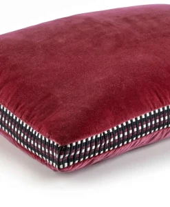 u00c9litis Kissen|Samtkissen Athena mit Paspelveredelung