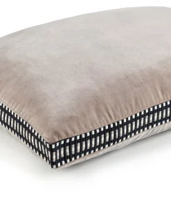 u00c9litis Kissen|Samtkissen Athena mit Paspelveredelung
