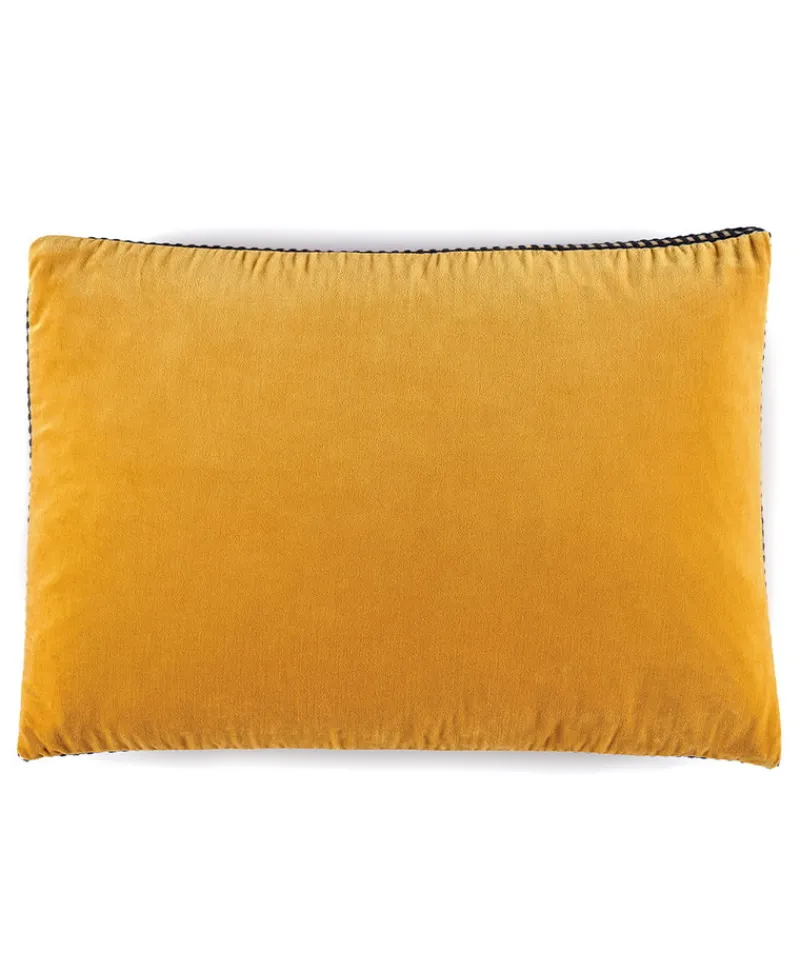 u00c9litis Kissen|Samtkissen Athena mit Paspelveredelung