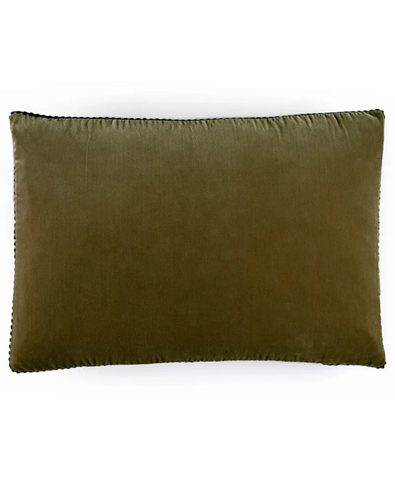 u00c9litis Kissen|Samtkissen Athena mit Paspelveredelung
