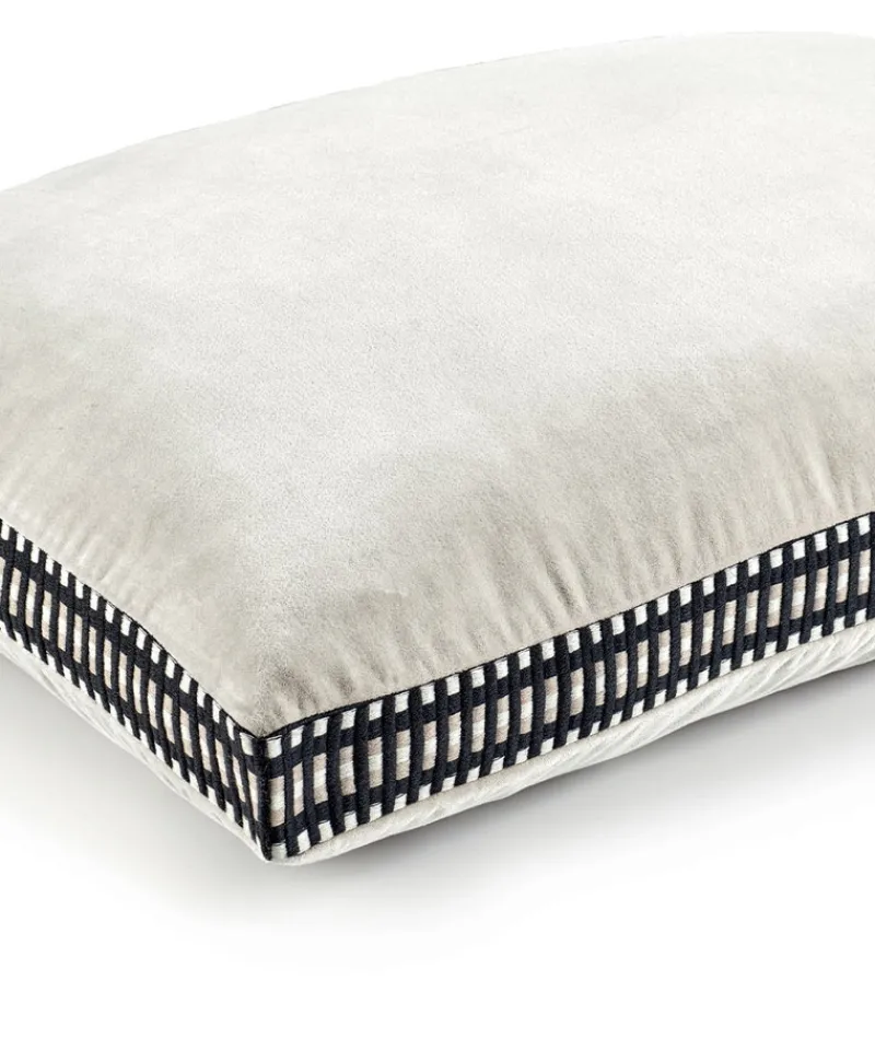 u00c9litis Kissen|Samtkissen Athena mit Paspelveredelung