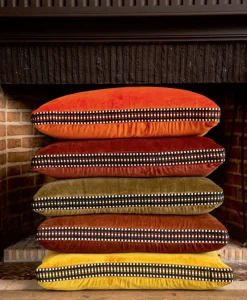 u00c9litis Kissen|Samtkissen Athena mit Paspelveredelung