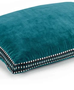 u00c9litis Kissen|Samtkissen Athena mit Paspelveredelung