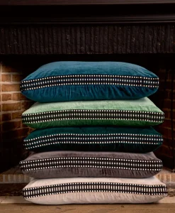 u00c9litis Kissen|Samtkissen Athena mit Paspelveredelung