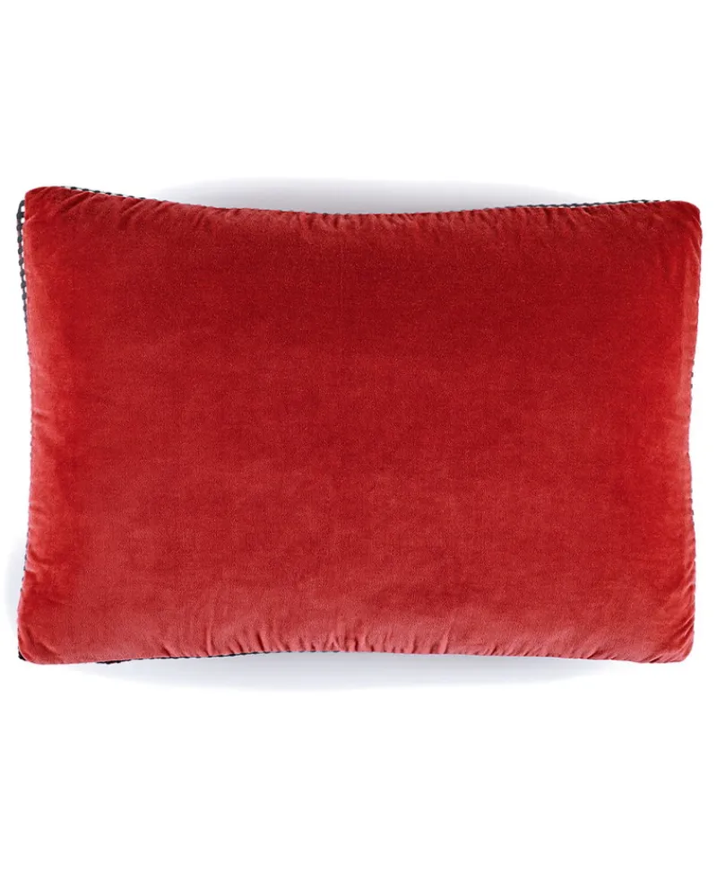 u00c9litis Kissen|Samtkissen Athena mit Paspelveredelung