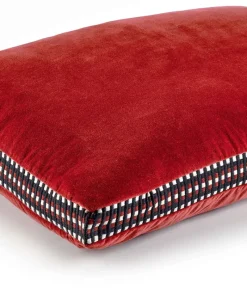 u00c9litis Kissen|Samtkissen Athena mit Paspelveredelung