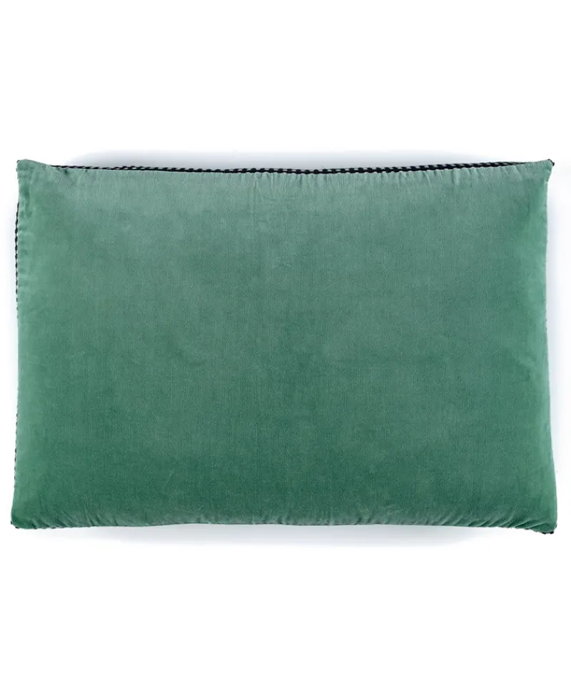 u00c9litis Kissen|Samtkissen Athena mit Paspelveredelung