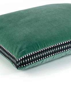 u00c9litis Kissen|Samtkissen Athena mit Paspelveredelung