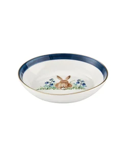 Sofina Porzellan Schalen|Schüsseln Und Schalen|Schale mit handbemaltem Ostermotiv-Osterhase blau mit Goldrand