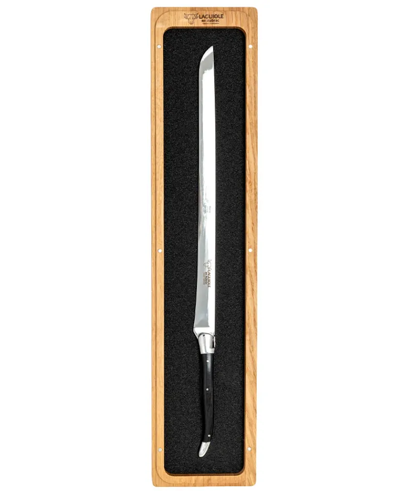 Laguiole en Aubrac Edles Handwerk|Messer|Schinkenmesser Ebenholz