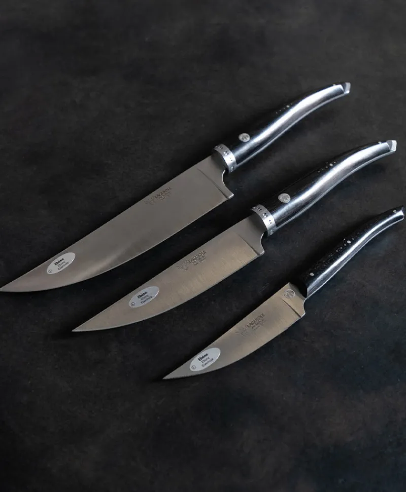 Laguiole en Aubrac Messer|Set aus 3 Küchenmessern "Gourmet"