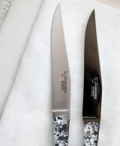 Laguiole en Aubrac Messer|Besteck|Steakmesser-Set Pailletten