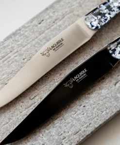 Laguiole en Aubrac Messer|Besteck|Steakmesser-Set Pailletten