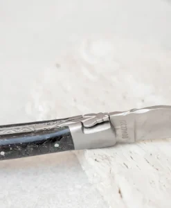 Laguiole en Aubrac Messer|Besteck|Taschenmesser "Karbon mit Farbreflexen"