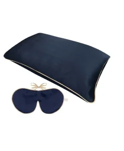 Holistic Silk Schlafmasken, Seidenkissen Und Seidenturban|Verjüngungsset aus Schlafmaske und Kissenbezug