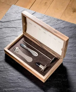 L'Atelier du Vin Bar- Und Weinzubehör|Küchenutensilien|Weinzubehörset in Holzbox “Mini Collector 2”