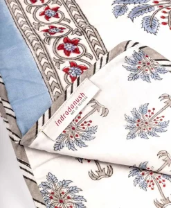 indradanush Decken Und Plaids|Tagesdecken Und Bettüberwürfe|Wendequilt Blockprint "Dattelpalme"