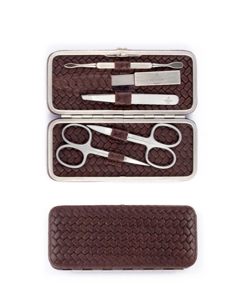 F. HAMMANN Reiseaccessoires|Maniküre Etuis|Woven Manicure Frame M – Maniküre-Etui Flechtleder