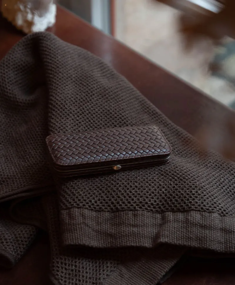 F. HAMMANN Reiseaccessoires|Maniküre Etuis|Woven Manicure Frame M – Maniküre-Etui Flechtleder