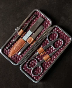 F. HAMMANN Reiseaccessoires|Maniküre Etuis|Woven Manicure Frame M – Maniküre-Etui Flechtleder