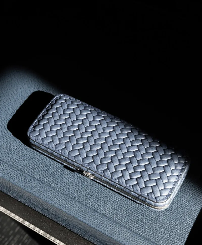 F. HAMMANN Reiseaccessoires|Maniküre Etuis|Woven Manicure Frame M – Maniküre-Etui Flechtleder