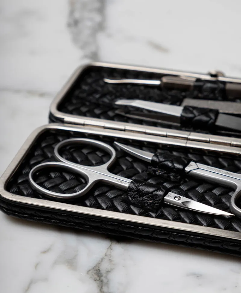 F. HAMMANN Reiseaccessoires|Maniküre Etuis|Woven Manicure Frame M – Maniküre-Etui Flechtleder