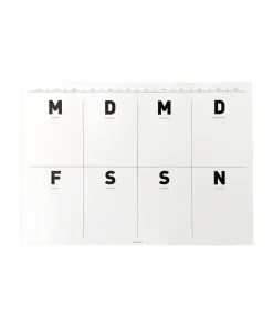 Fox & Poet Papeterie|Schreibtischzubehör|Zeitloser Wochenplaner in schlichtem Design