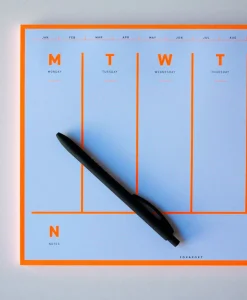 Fox & Poet Papeterie|Schreibtischzubehör|Zeitloser Wochenplaner in schlichtem Design