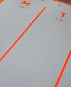 Fox & Poet Papeterie|Schreibtischzubehör|Zeitloser Wochenplaner in schlichtem Design